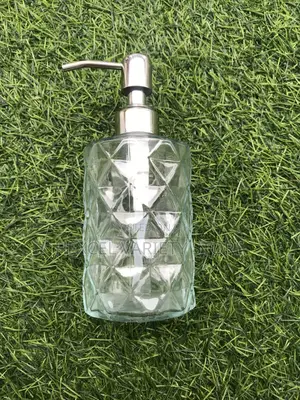 Refillable Glass Soap Dispenser With Stainless Steel Pump