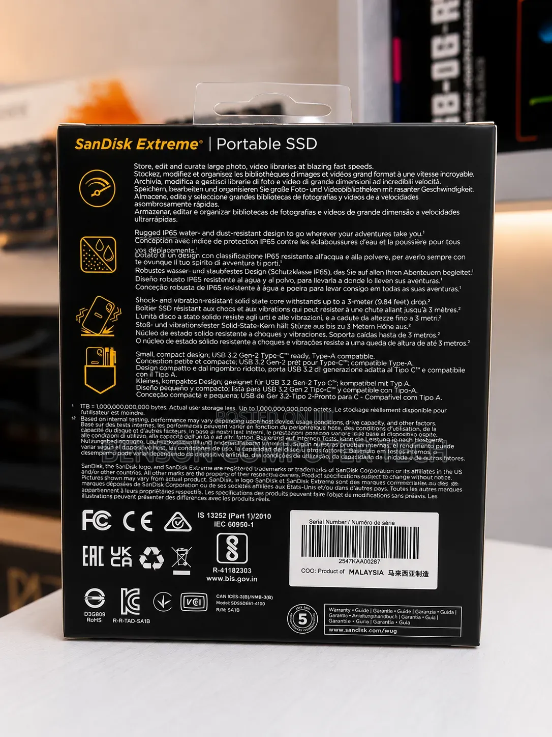 Sandisk Extreme Portable SSD 4tb