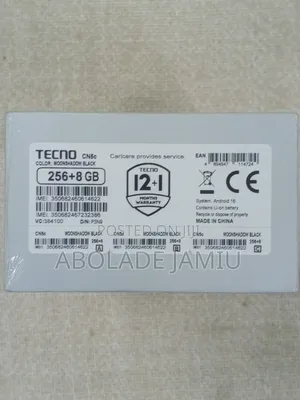 New Tecno Camon 50 Pro 256 GB Black