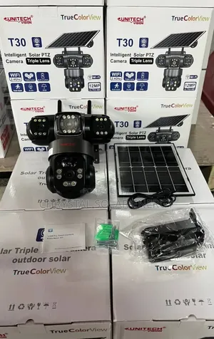 3 in 1 Triple Lens Solar Camera With Free Solar Panel and Led Lights