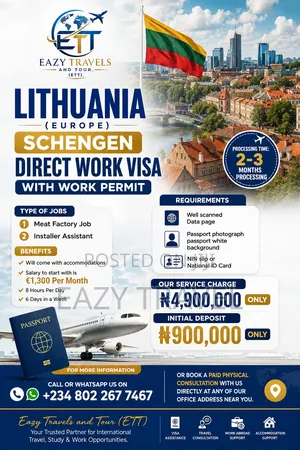 Lithuania Schengen Direct Work Visa With Permit