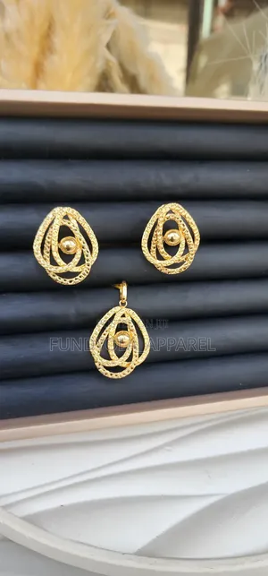 Brazilian Gold Copy Earring and Pendant