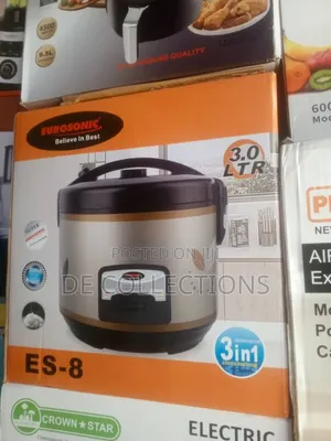 Eurosonic Es-8 Rice Cooker – 3.0l Multifunctional Cooker