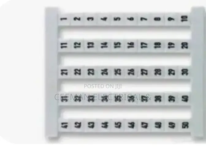 Terminal Connector Numbers Available