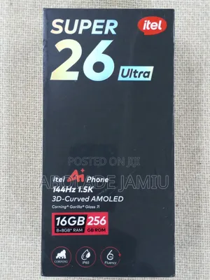 New Itel Super 26 Ultra 256 GB Black