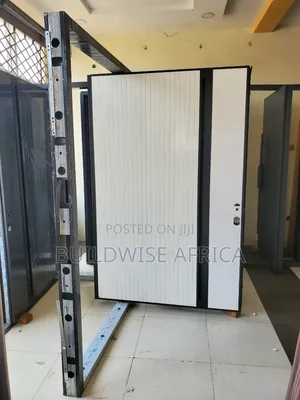 1.5m X 2.4m White Pivot Security Door With Smart Lock