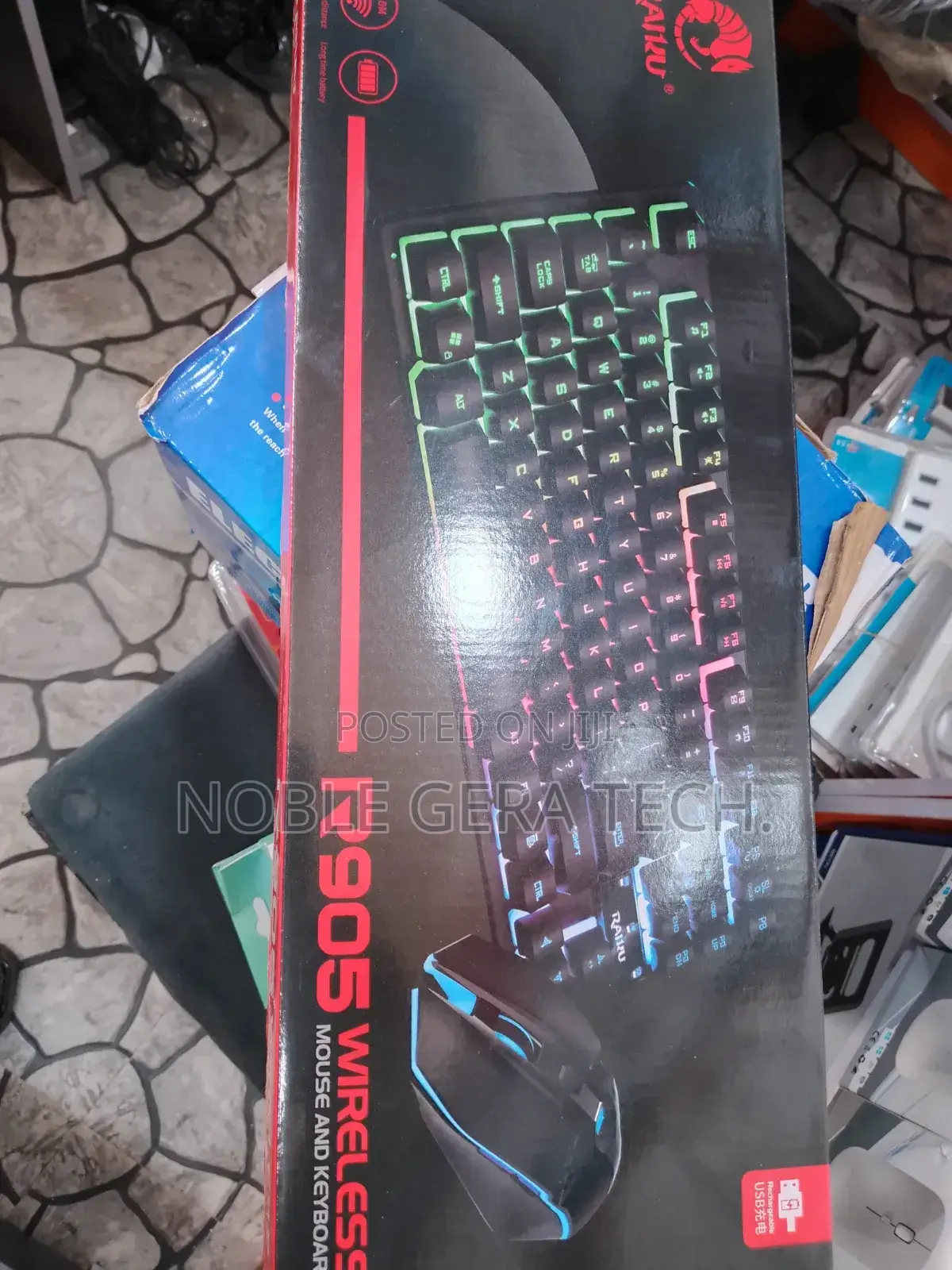 RGB Wireless Keyboard With Mouse