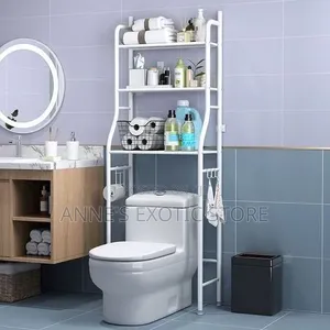 3-Tier Stainless Steel Over Toilet Bathroom Storage Rack