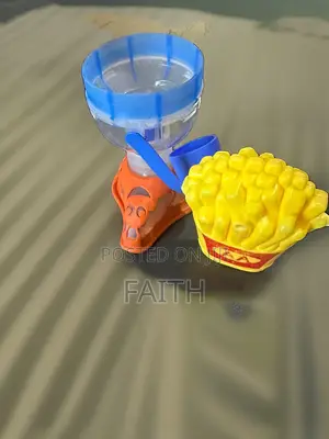 Colorful Kids Water Spray Toy + Fries Shape Toy Set