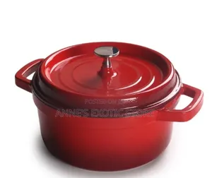 24cm Enamel Cast Iron Dutch Oven Cooking Pot With Lid
