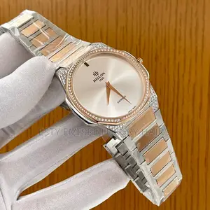 Hislon Stone Head Quality Luxury Men Chain Wristwatch