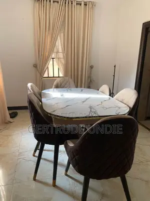 6 Seater Marble Wood Dining