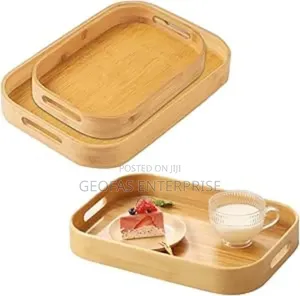 3in1 Wooden Food Serving Tray for Luxury Homes and Occasional Event
