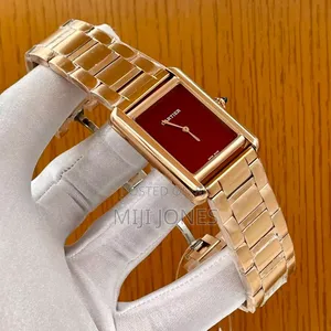 Cartier Inspired Square Dial Chain Watch