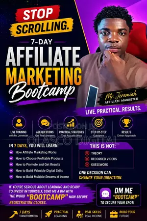Learn Affiliate Marketing Live In 7 Days | No Theory