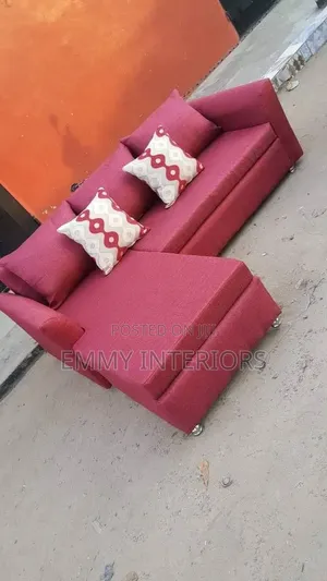 L Shaped Fabric Sofa It's Available