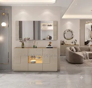 Modern Cream Gloss Sideboard