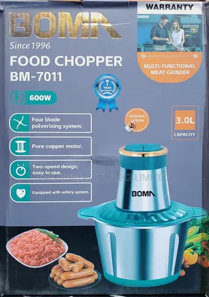 Boma Bm-7011 3l 600w Electric Food Chopper With Stainless Steel Blades