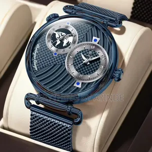 Poedager Wrist Watch Analog and Digital Blue