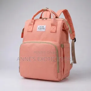 Multifunctional Baby Diaper Bag Backpack With Foldable Bed