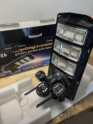 4in1 3view Solar Camera With Street Light Mobile App/Remote Control.