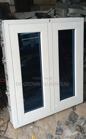 Premium White Aluminium Casement Window With Security Bars