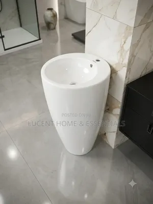 Luxury Freestanding Pedestal Wash Hand Basin – Modern Ceramic Basin