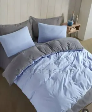 Sky Blue and Grey 2 Shade Duvet Set (4x6)