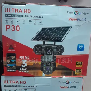 V380 9mp Triple Lens PTZ Solar Camera