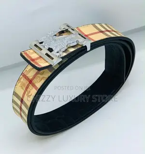 Burberry Quality Luxury Unisex Genuine Leather Belt