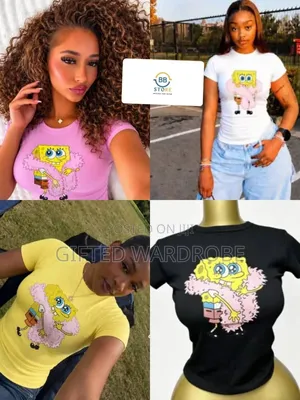 Spongebob Squarepants Y2k Croptop/Graphic
