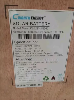 15kwh 51.2v Cworth Lithium Battery