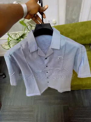 Top Notch Luxury Men Shirts Louis Vuitton Best Quality Well Branded