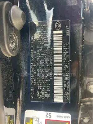 Toyota Camry SE (2.5L 4cyl 8A) 2019 Black
