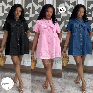 Luxury Denim Short Dress