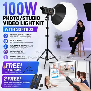 Transform Every Shot With Studio Video Light Kit and Free Accessories