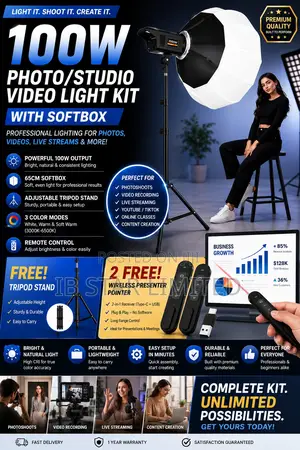Everything You Need for Professional Lighting in One Complete Kit