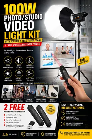 Powerful 100w Led Softbox Complete Kits Designed for Serious Creators!