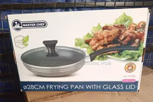 Master Chef 28cm Frying Pan With Glass Lid