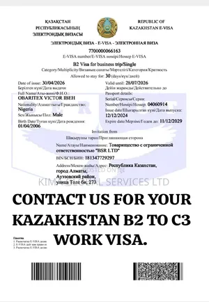 Kazakhstan Business Visa