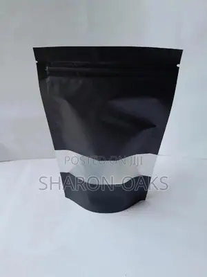 Black Matte Pouch 12 X 20cm 50pcs