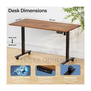 New Modern Electric Adjustable Standing Desk( Brown Top