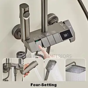 Luxury Gray Standing Shower Mixer