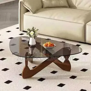 Modern Brown Glass Coffee Table