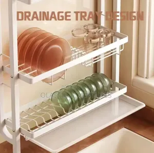Wall Mounted Dish Drying Rack With Drain Tray T
