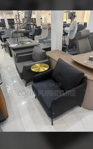 Set of Two (2) Single Imported Turkish Sofas and One Side Table