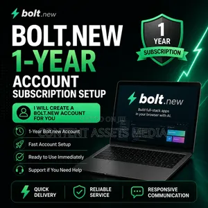 Bolt.New 1-Year Account Subscription Setup