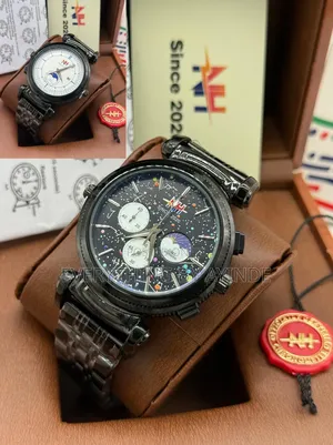 Mettle Wrist Watch Analog and Digital Black With Black Face