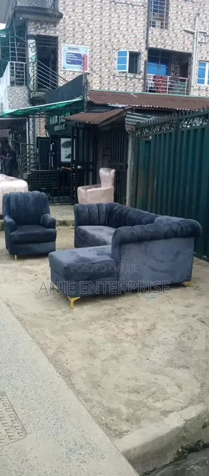 New Latest L Shape Fabric Chair