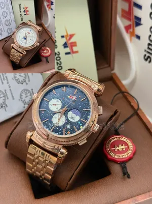 Mettle Wrist Watch Analog and Digital Brown With Black Face
